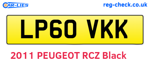 LP60VKK are the vehicle registration plates.