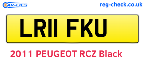 LR11FKU are the vehicle registration plates.