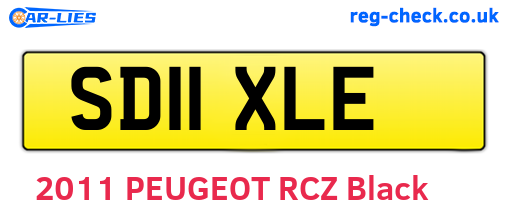 SD11XLE are the vehicle registration plates.