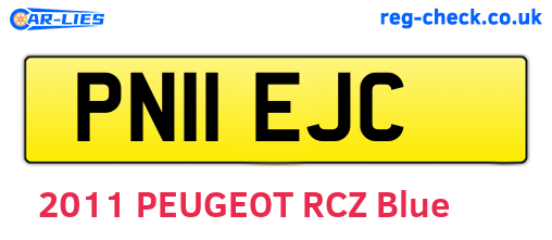 PN11EJC are the vehicle registration plates.