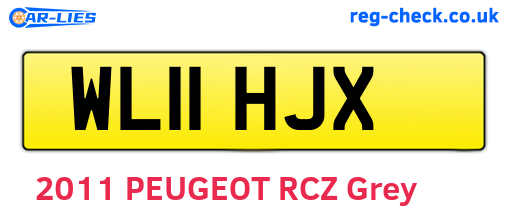 WL11HJX are the vehicle registration plates.
