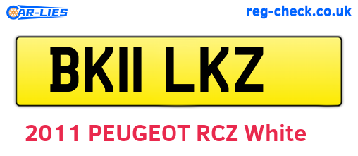 BK11LKZ are the vehicle registration plates.