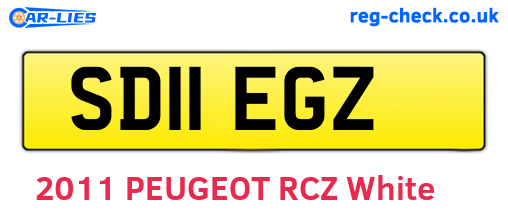 SD11EGZ are the vehicle registration plates.