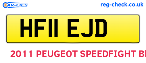 HF11EJD are the vehicle registration plates.
