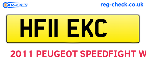 HF11EKC are the vehicle registration plates.