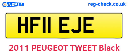 HF11EJE are the vehicle registration plates.