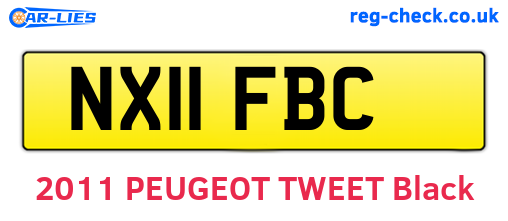 NX11FBC are the vehicle registration plates.
