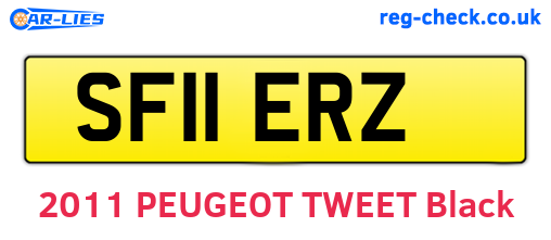 SF11ERZ are the vehicle registration plates.