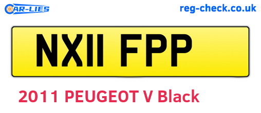 NX11FPP are the vehicle registration plates.