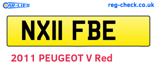 NX11FBE are the vehicle registration plates.