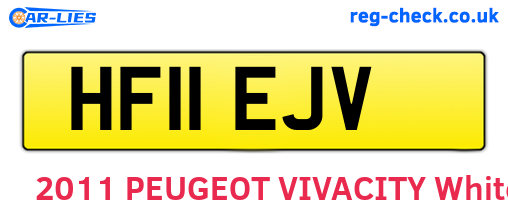 HF11EJV are the vehicle registration plates.
