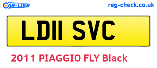 LD11SVC are the vehicle registration plates.