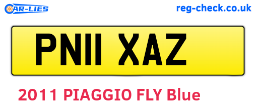 PN11XAZ are the vehicle registration plates.