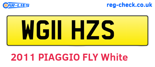 WG11HZS are the vehicle registration plates.