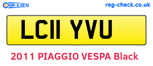 LC11YVU are the vehicle registration plates.