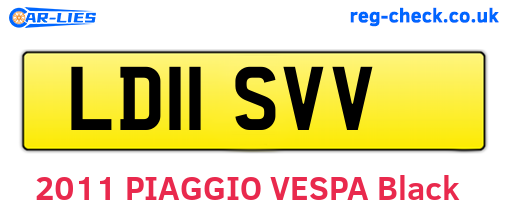 LD11SVV are the vehicle registration plates.
