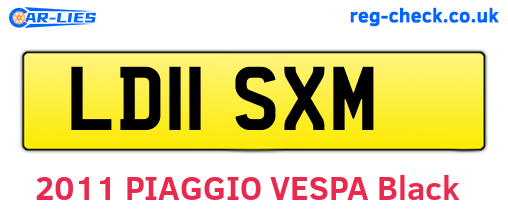 LD11SXM are the vehicle registration plates.