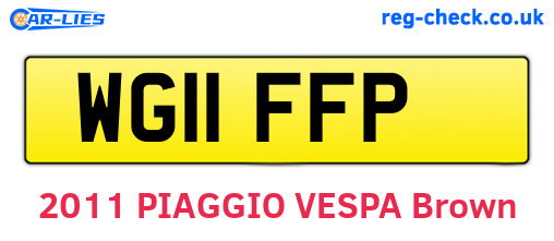 WG11FFP are the vehicle registration plates.