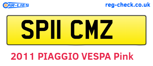 SP11CMZ are the vehicle registration plates.