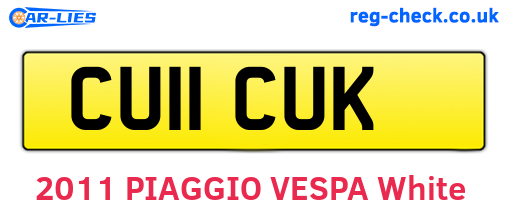 CU11CUK are the vehicle registration plates.