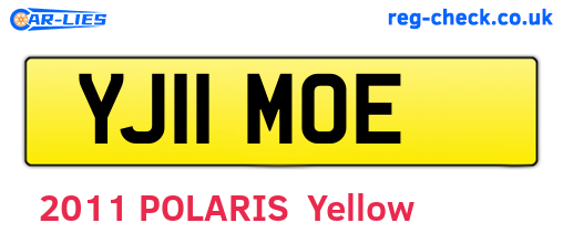 YJ11MOE are the vehicle registration plates.