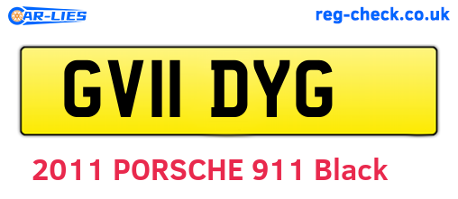 GV11DYG are the vehicle registration plates.