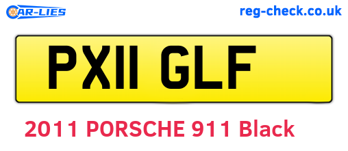 PX11GLF are the vehicle registration plates.