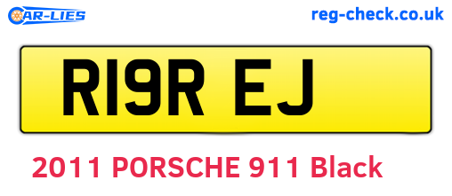 R19REJ are the vehicle registration plates.
