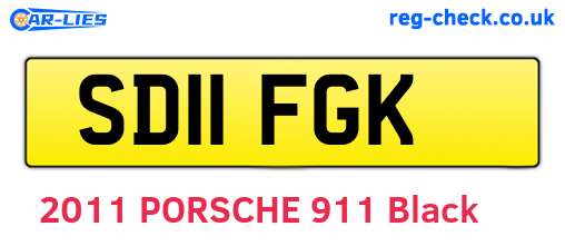 SD11FGK are the vehicle registration plates.
