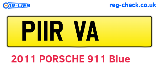 P11RVA are the vehicle registration plates.