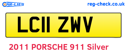 LC11ZWV are the vehicle registration plates.