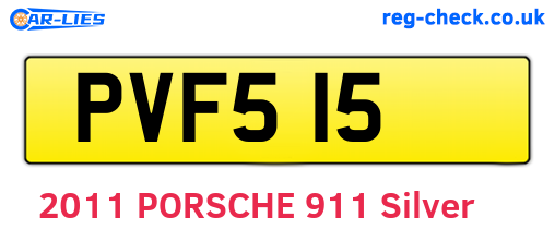 PVF515 are the vehicle registration plates.