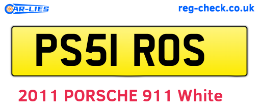 PS51ROS are the vehicle registration plates.