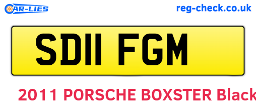 SD11FGM are the vehicle registration plates.