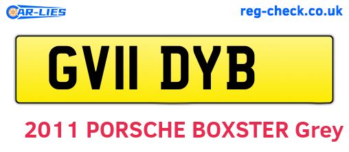 GV11DYB are the vehicle registration plates.