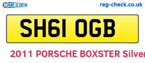 SH61OGB are the vehicle registration plates.