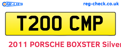 T200CMP are the vehicle registration plates.
