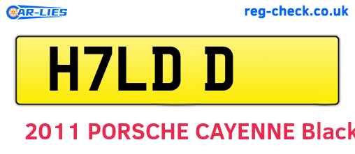 H7LDD are the vehicle registration plates.