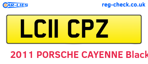 LC11CPZ are the vehicle registration plates.