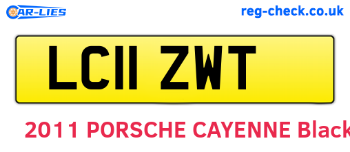 LC11ZWT are the vehicle registration plates.
