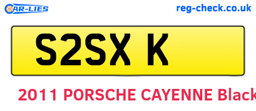 S2SXK are the vehicle registration plates.