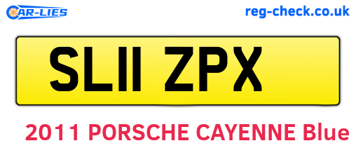 SL11ZPX are the vehicle registration plates.
