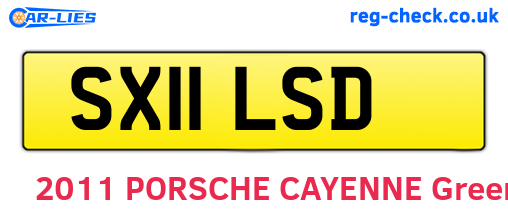 SX11LSD are the vehicle registration plates.