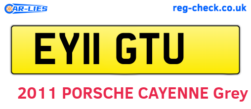EY11GTU are the vehicle registration plates.