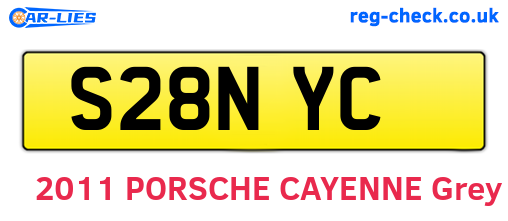 S28NYC are the vehicle registration plates.