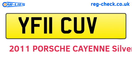YF11CUV are the vehicle registration plates.