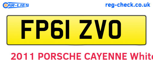 FP61ZVO are the vehicle registration plates.