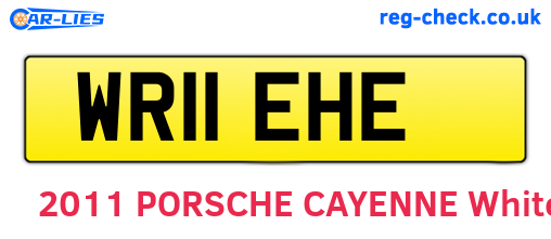 WR11EHE are the vehicle registration plates.