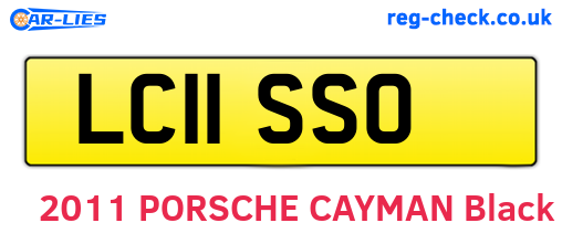 LC11SSO are the vehicle registration plates.