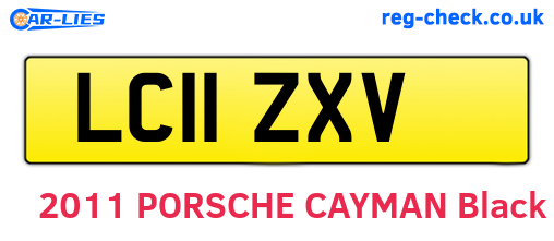 LC11ZXV are the vehicle registration plates.